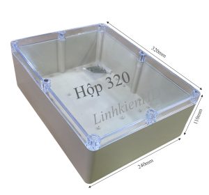 Hộp trắng nắp trong 320x240x110