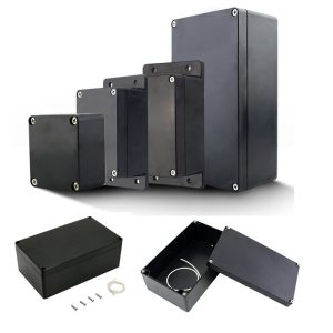 Hộp nhựa ABS chống nước màu đen