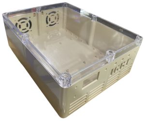Hộp trắng nắp trong 320x240x110 khoan sẵn bằng CNC